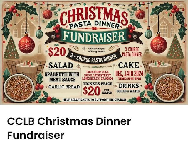 CCLB Christmas Dinner Fundraiser