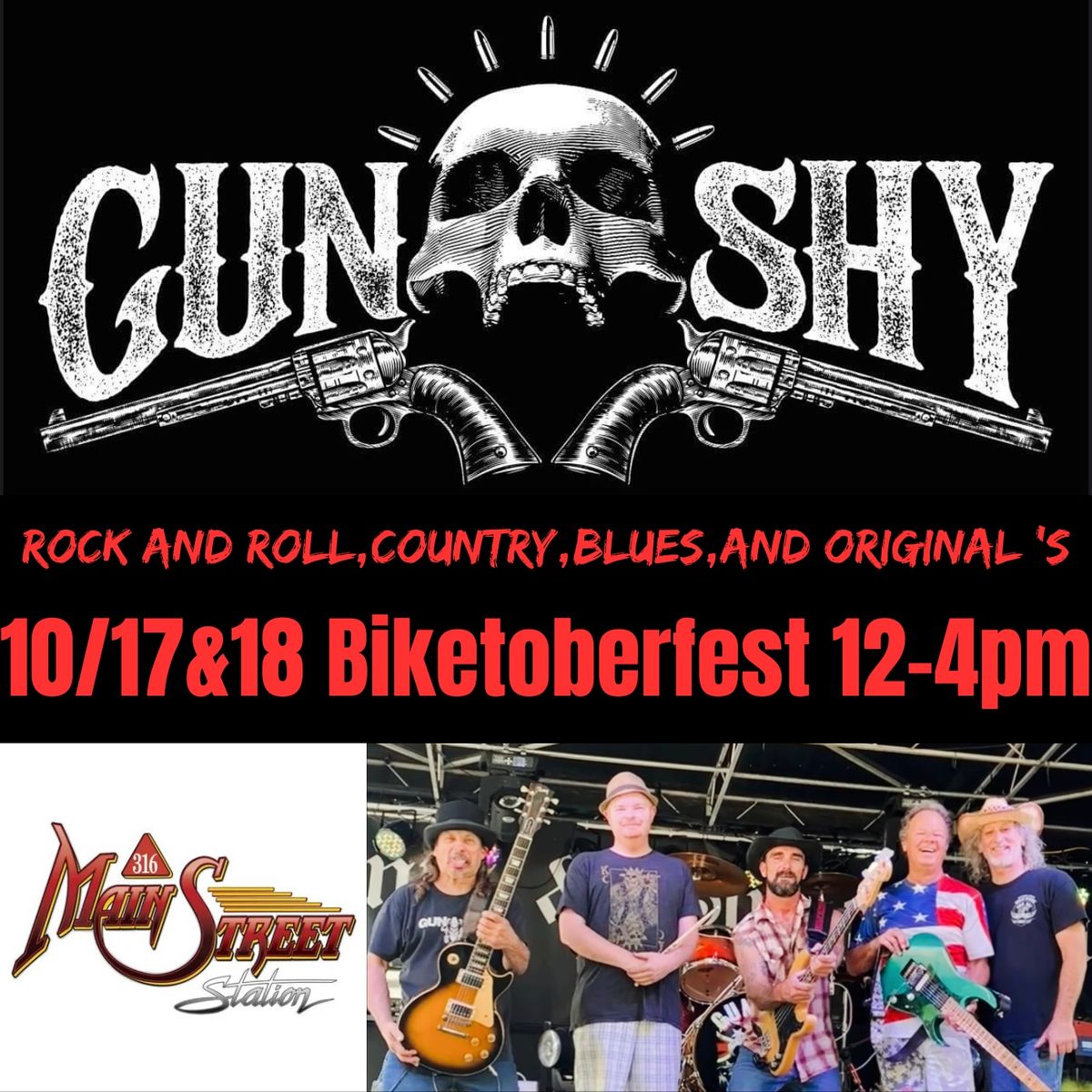 Biketoberfest 2024 Gun Shy Rocks 