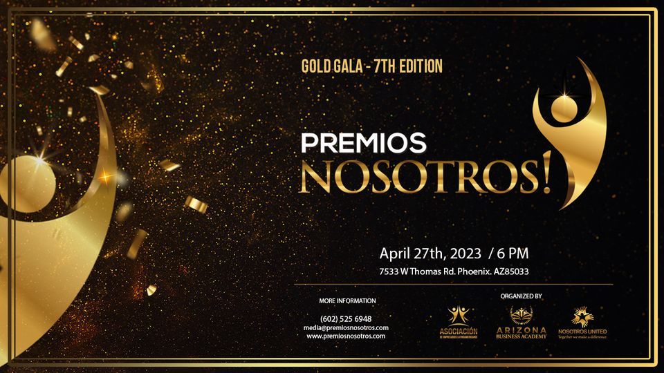 PREMIOS NOSOTROS, GOLD GALA 2023, Eduardos Reception Hall Phoenix