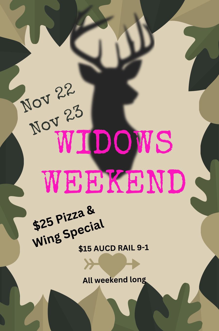 Widows weekend 