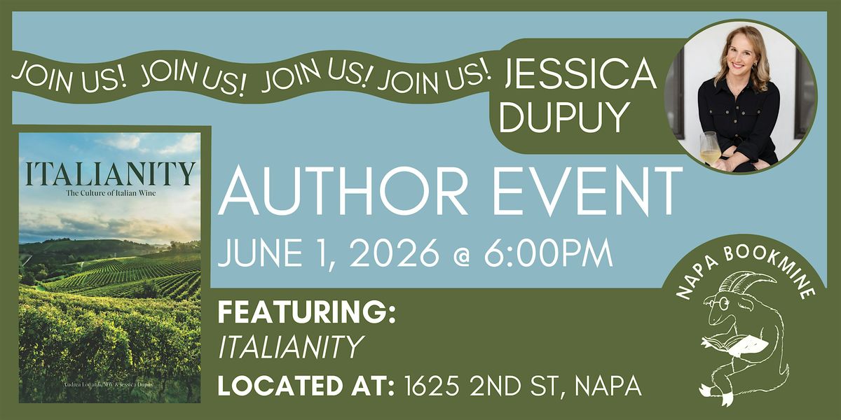 Author Event: Italianity by Jessica Dupuy