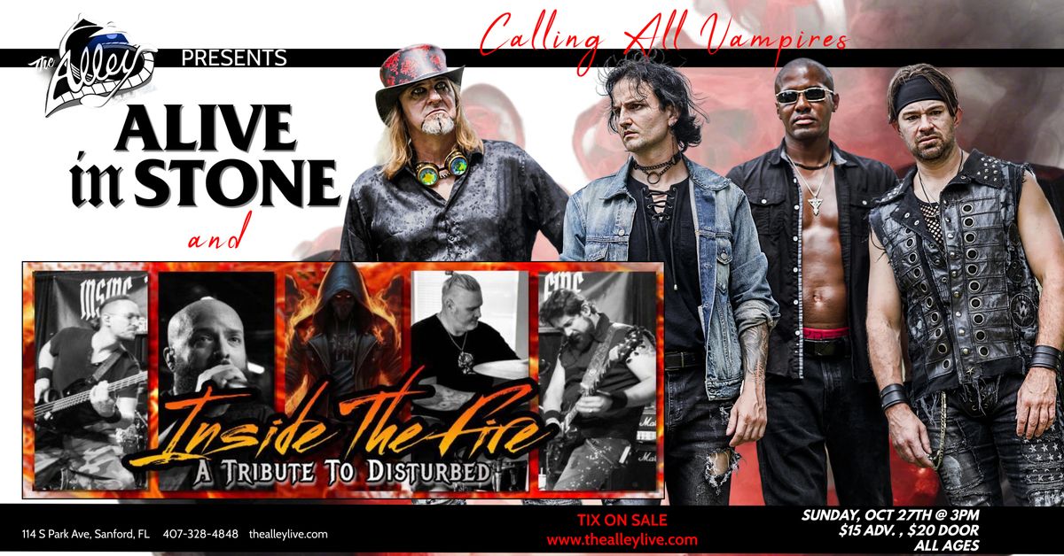 ALIVE IN STONE & INSIDE THE FIRE a Disturbed Tribute Band| Live Music at The Alley