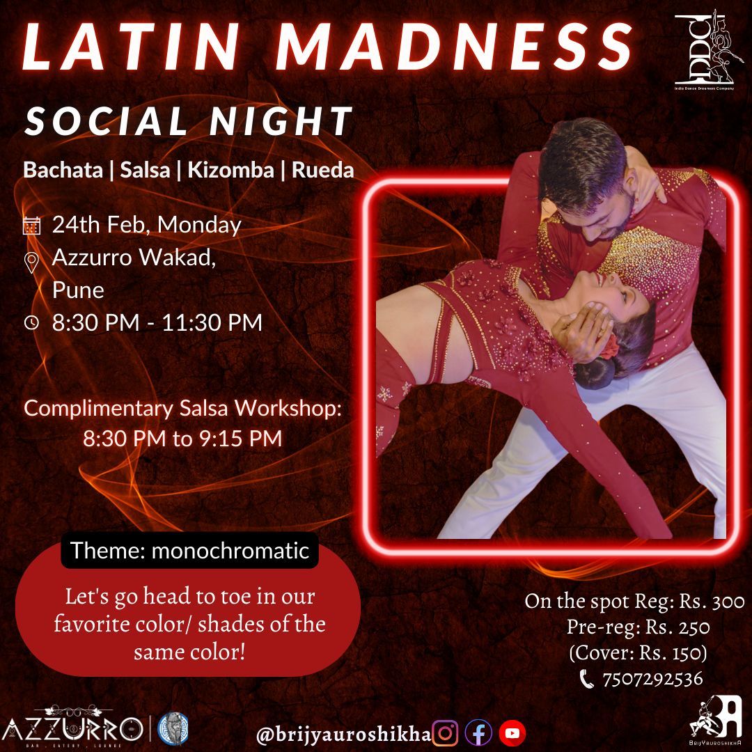 Latin Madness Social Night