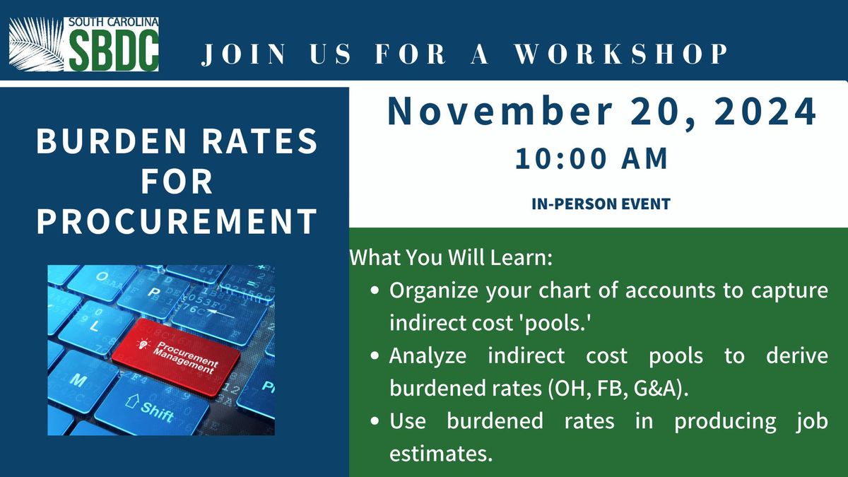 Burden Rates for Procurement