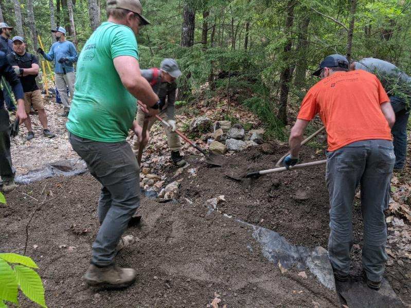 Mt Apatite trail work Day