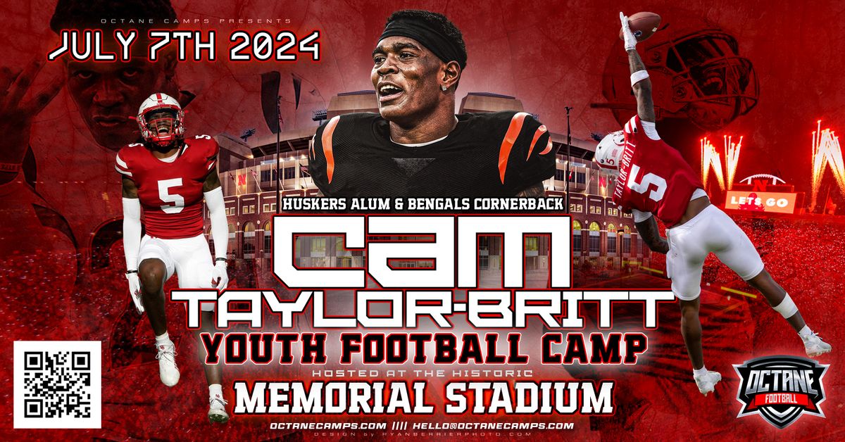 Cam Taylor-Britt Youth Football Camp @ Memorial Stadium!