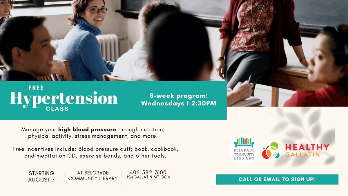 8-Week Hypertension (High Blood Pressure) Class