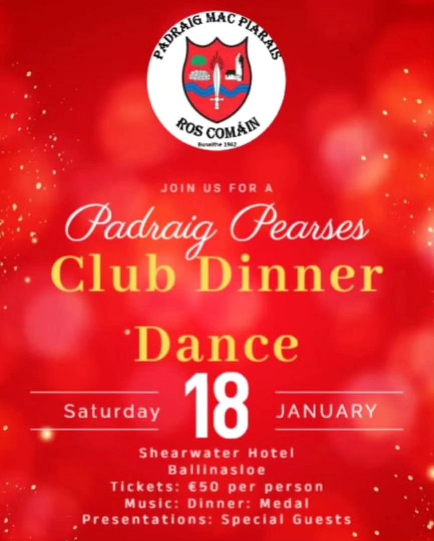 P\u00e1draig Pearses GAA Club Dinner Dance