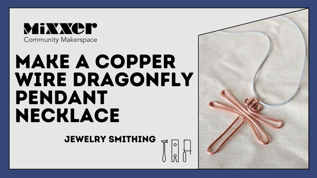 Make a Copper Wire Dragonfly Pendant Necklace