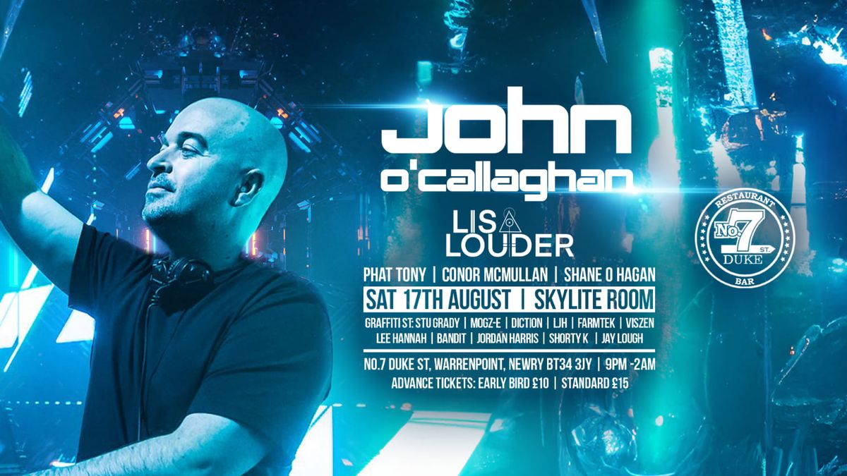 John O'Callaghan Live @ Skylite Room Warrenpoint\n\n