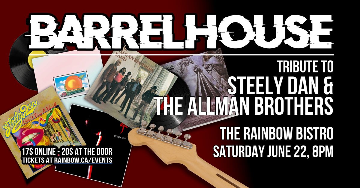 Barrelhouse Tributes performing Steely Dan and The Allman Brothers