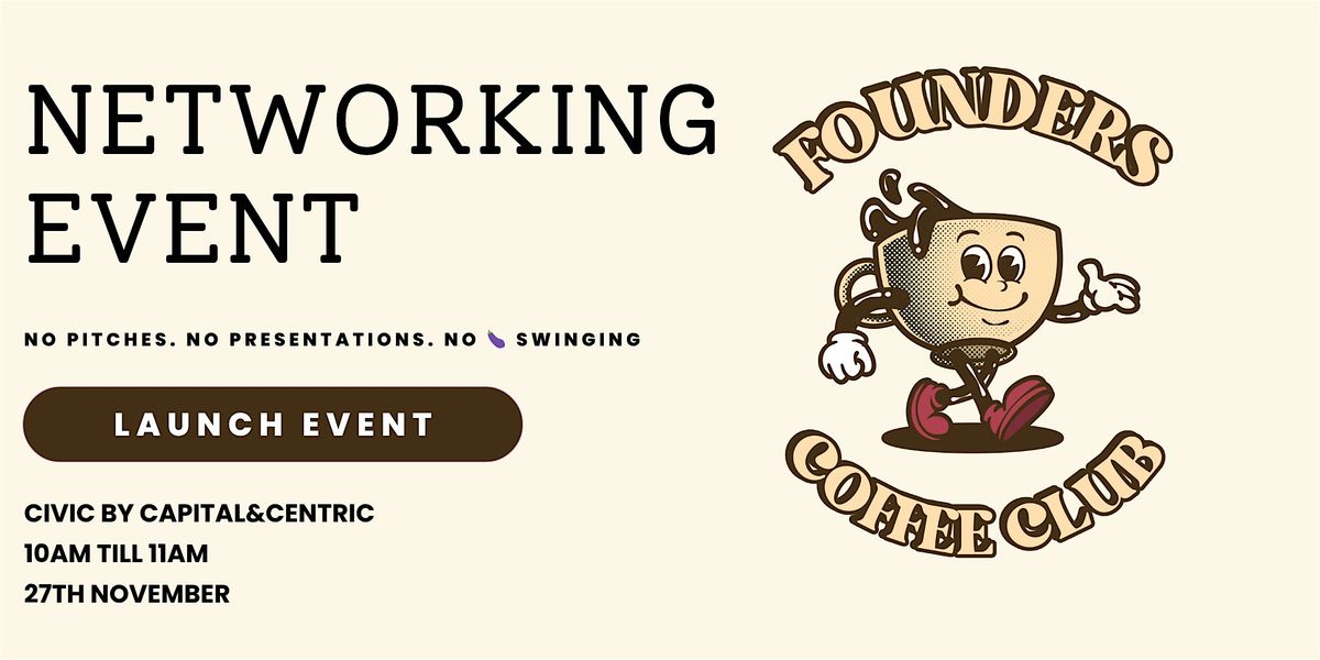 Founders Coffee Club - Wigan Launch Event | Networking