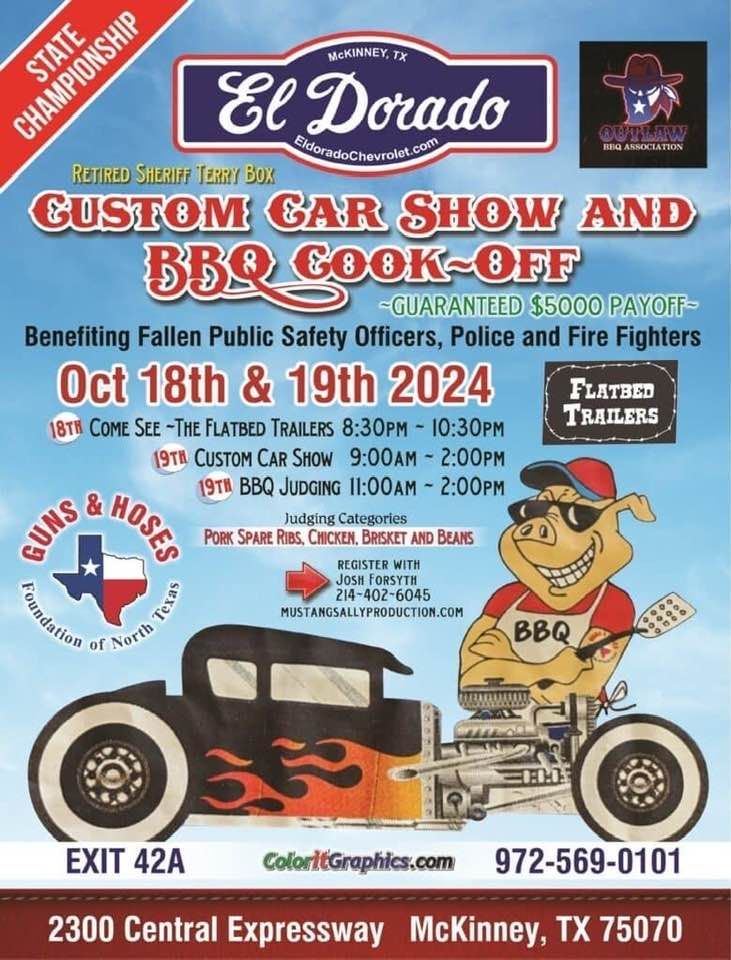 Retired Sheriff Terry Box Custom Car Show and BBQ Cook Off with Guraranteed $5k in payoff