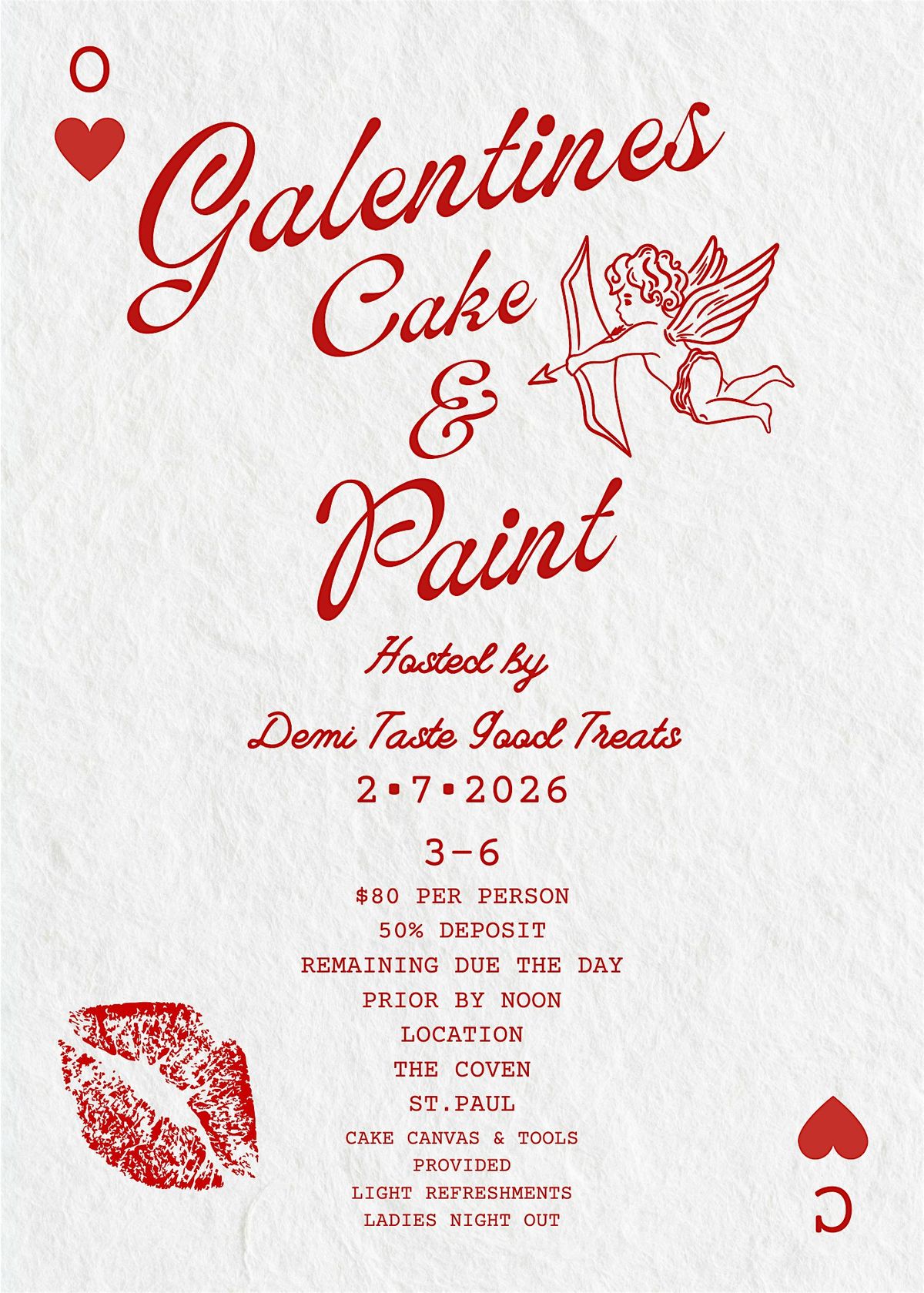 Galentines Cake & Paint