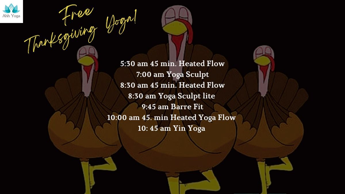 Free Thanksgiving Day Classes! 