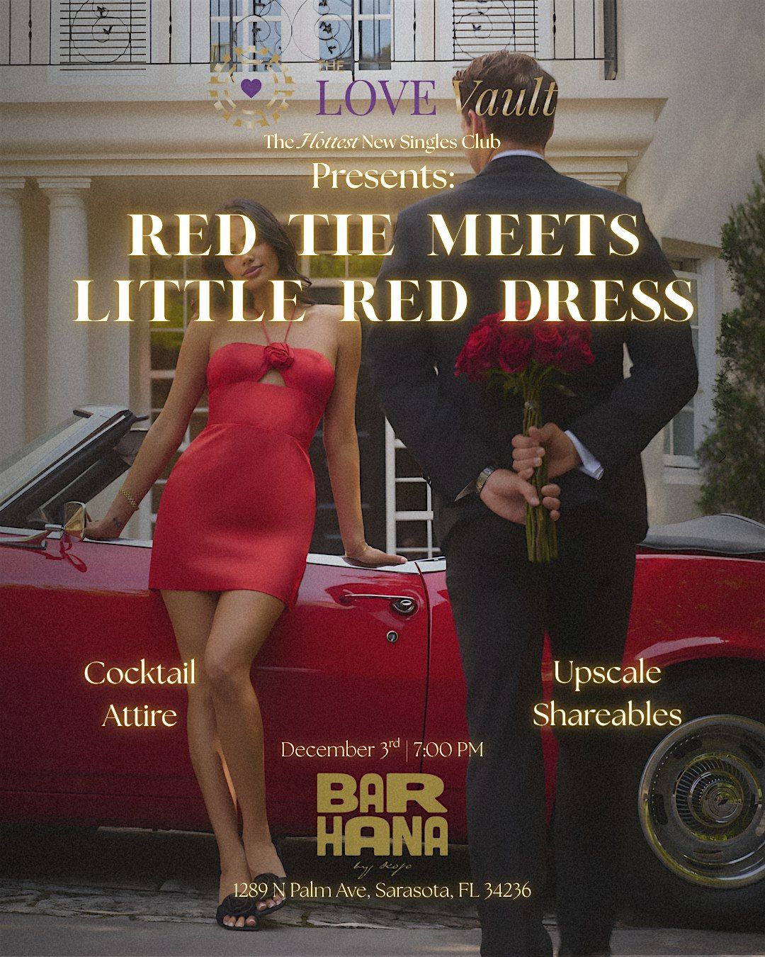 Red Tie Meets Little Red Dress 21+