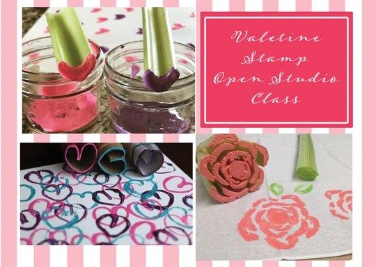 Valentine Stamp Open Studio for Ages 1-5