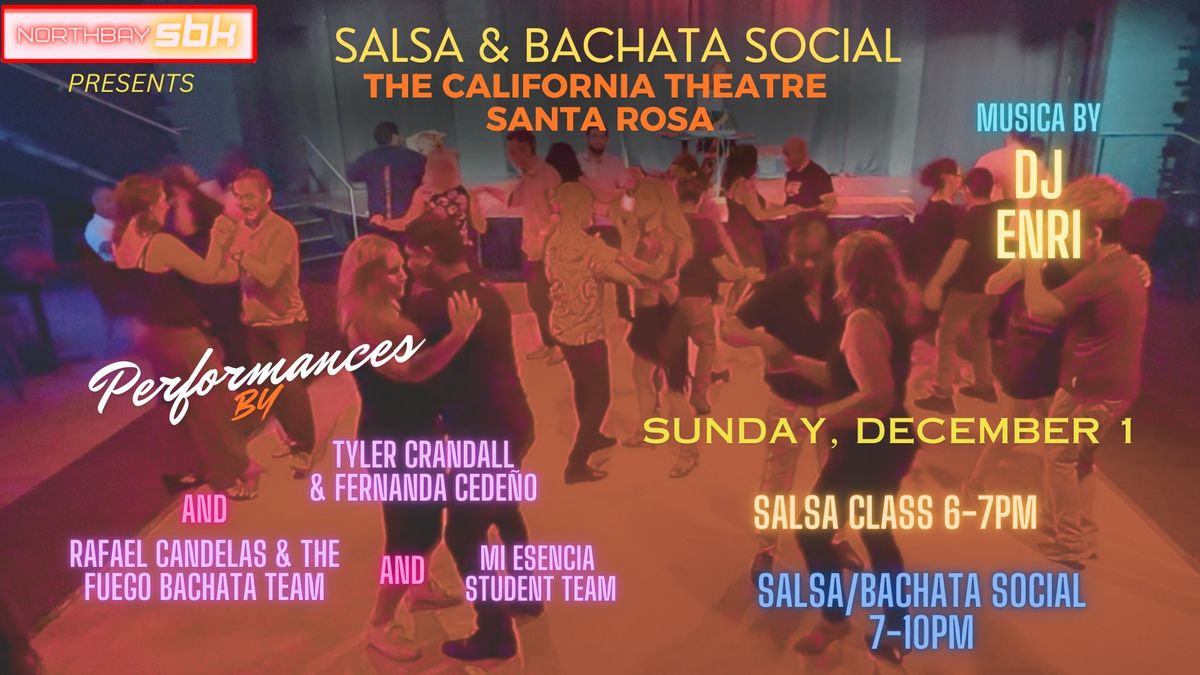 December Salsa\/Bachata Social at the California Theatre