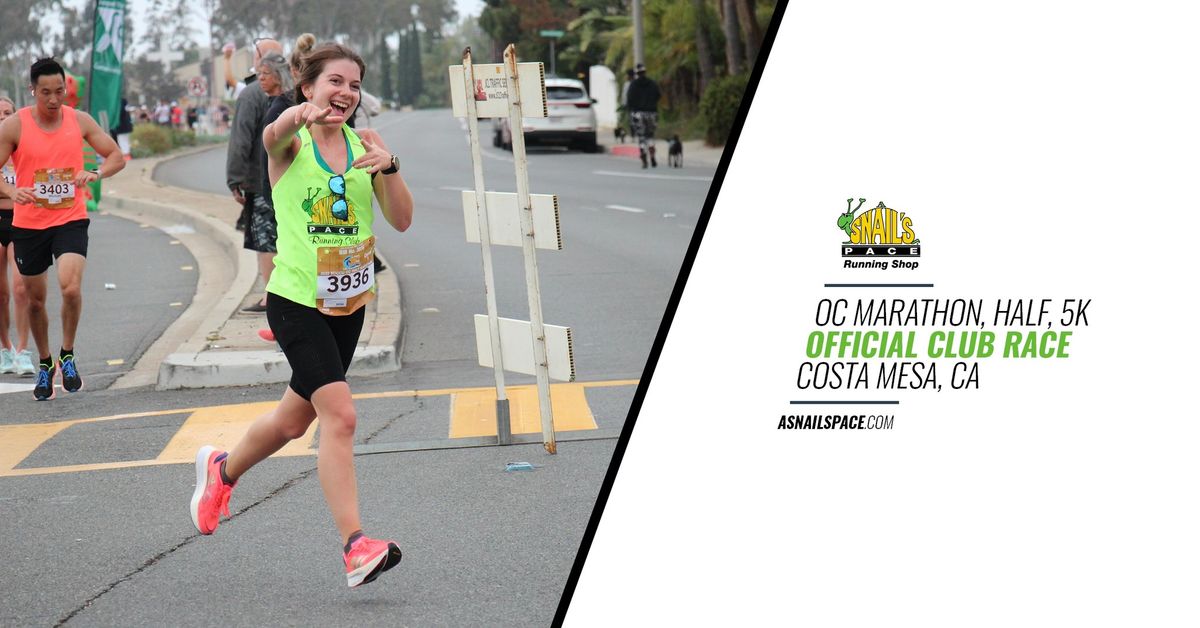 Official Club Race: OC Marathon\/ Half\/ 5K