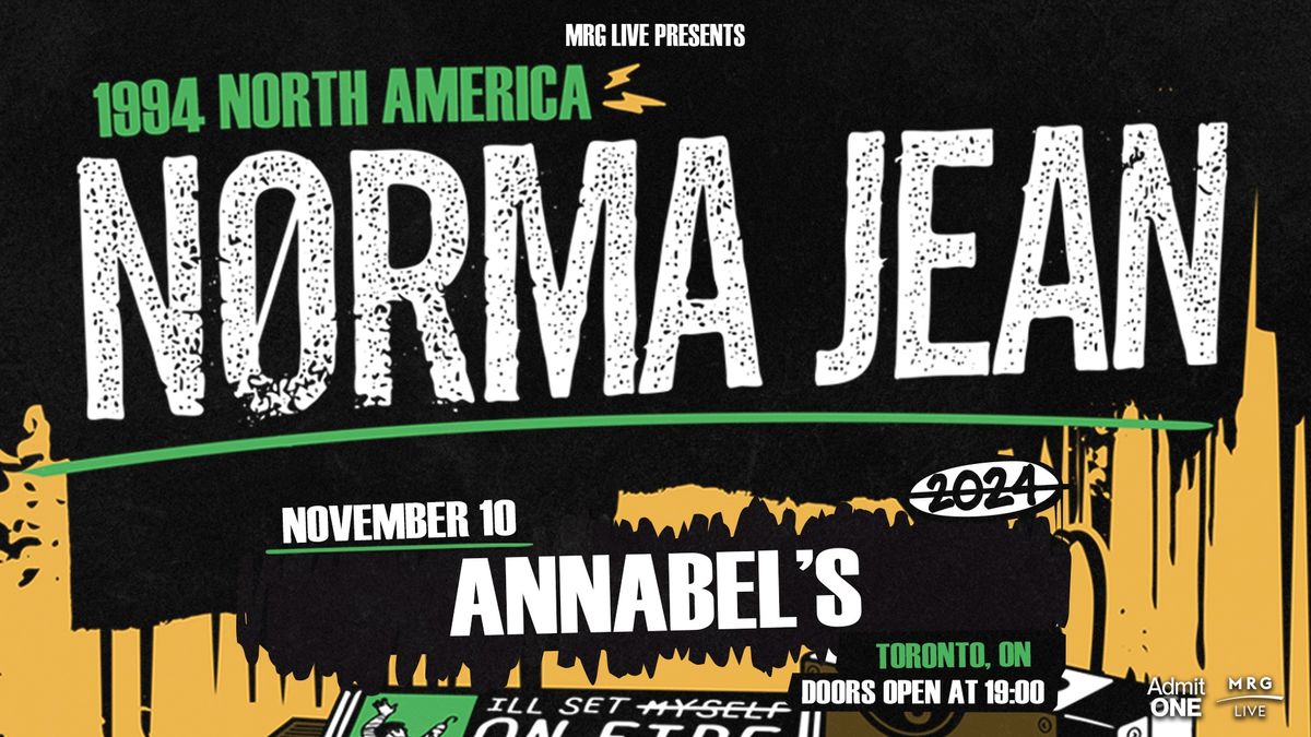 Norma Jean - The 1994 North America Tour (Toronto)