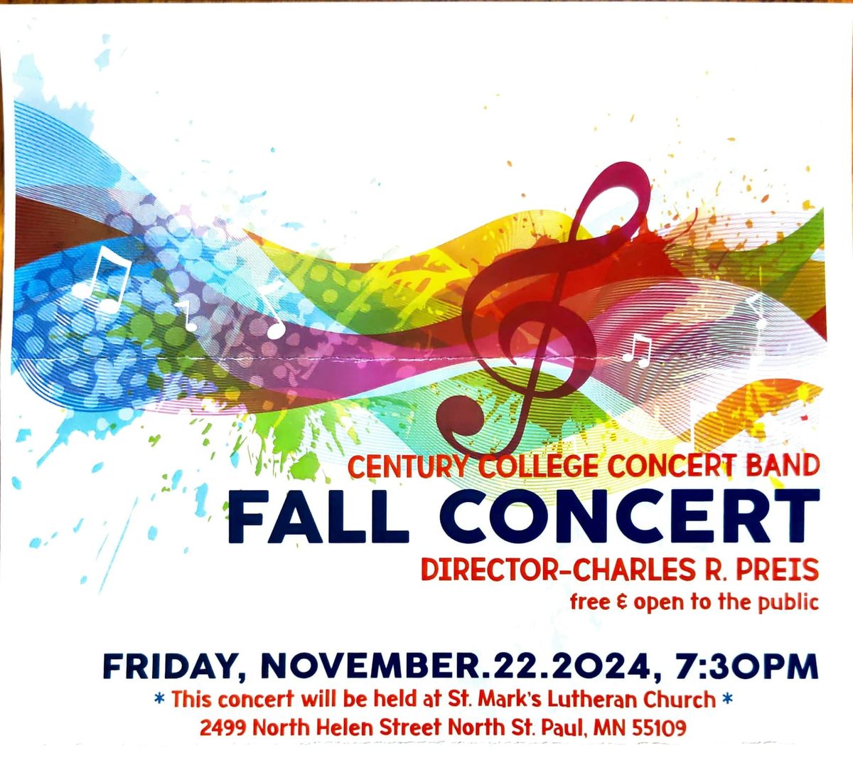 Century College Concert Band Fall Concert