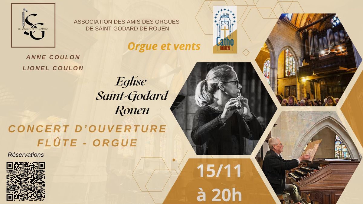 Orgue et vents - Concert d'ouverture - Fl\u00fbte traversi\u00e8re & Orgue