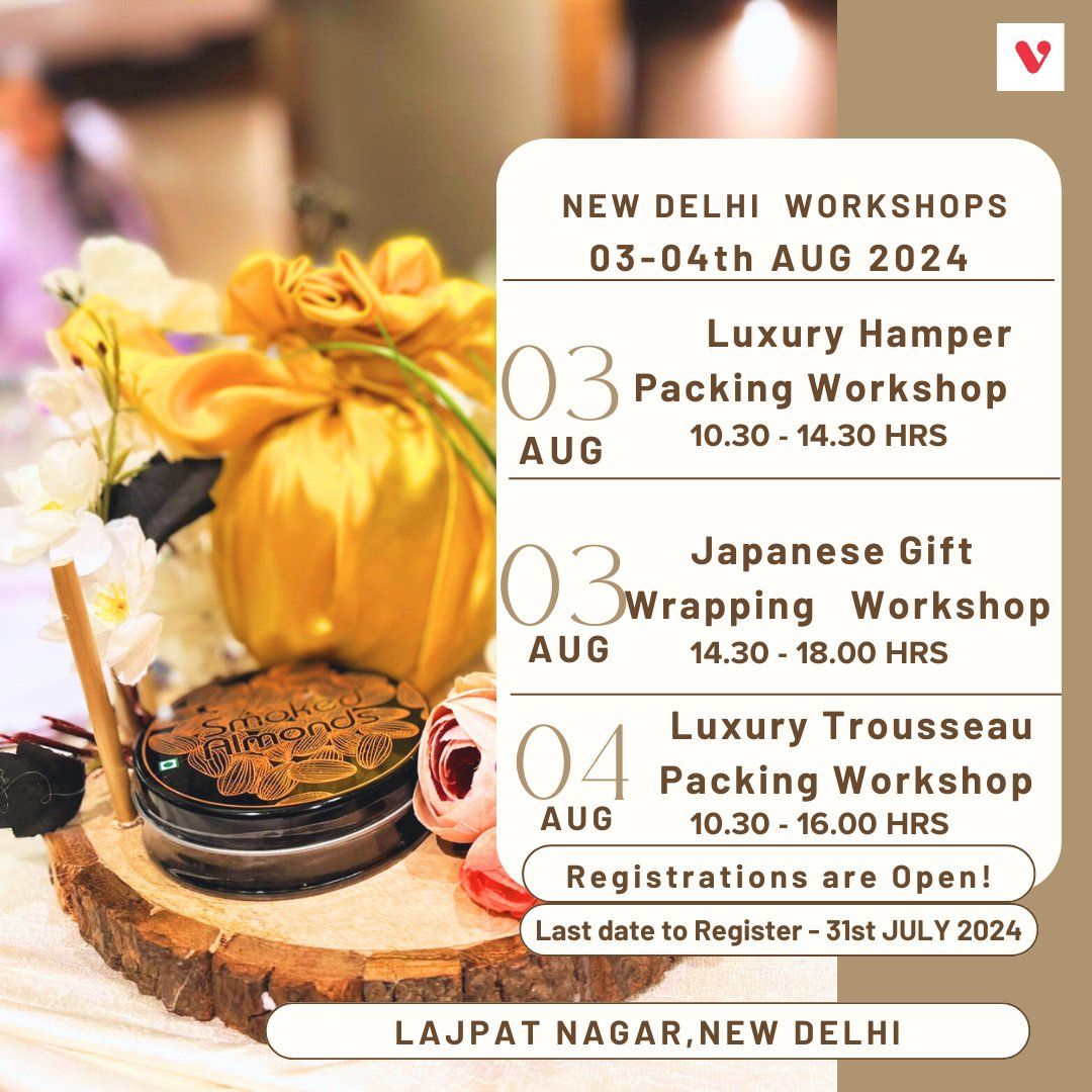 NEW DELHI Offline Workshops - 10-11th AUG 2024