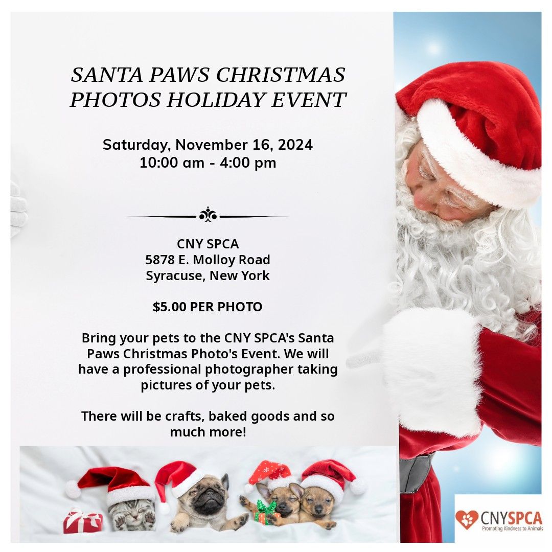 CNY SPCA Santa Paws Event