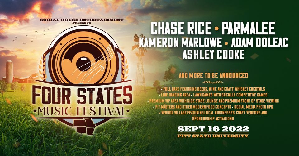 Four States Music Festival featuring Chase Rice Parmalee Kameron Marlowe Ashley Cooke & more!