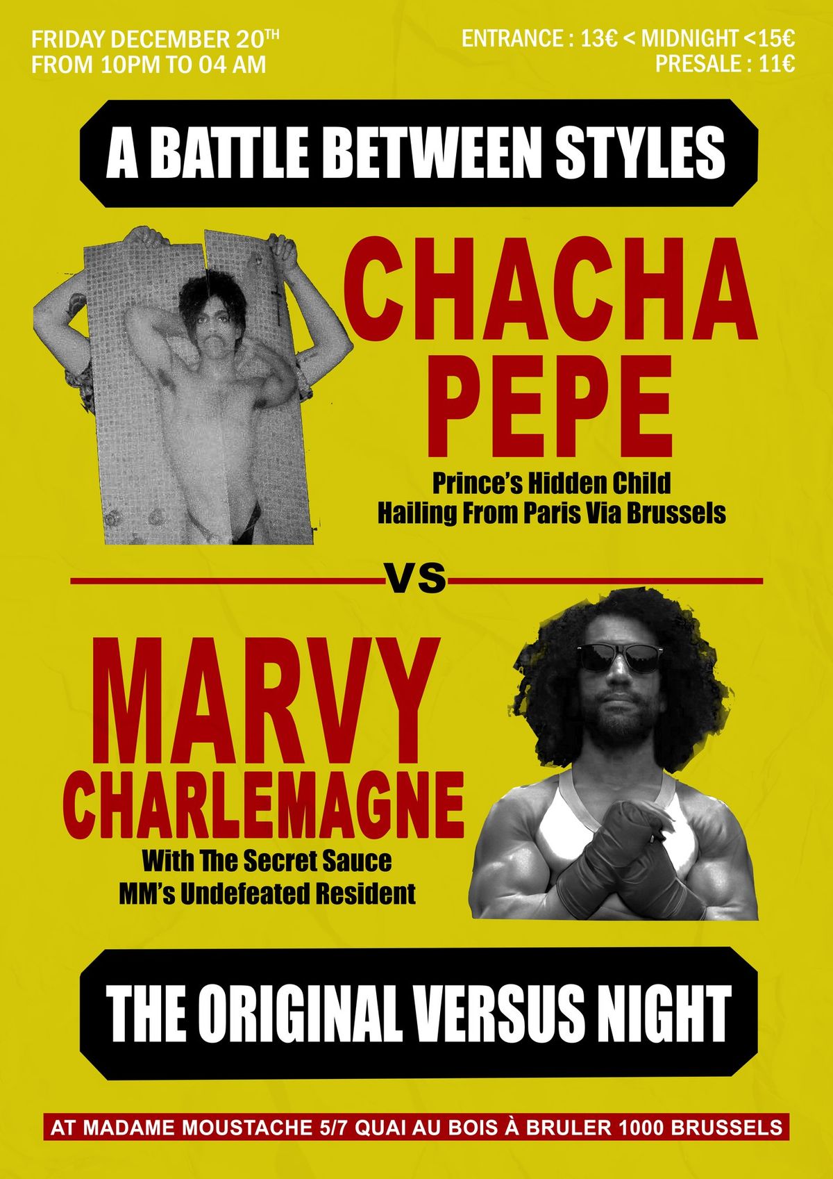 The Original Versus Night w\/CHACHA P\u00c9P\u00c9 VS MARVY