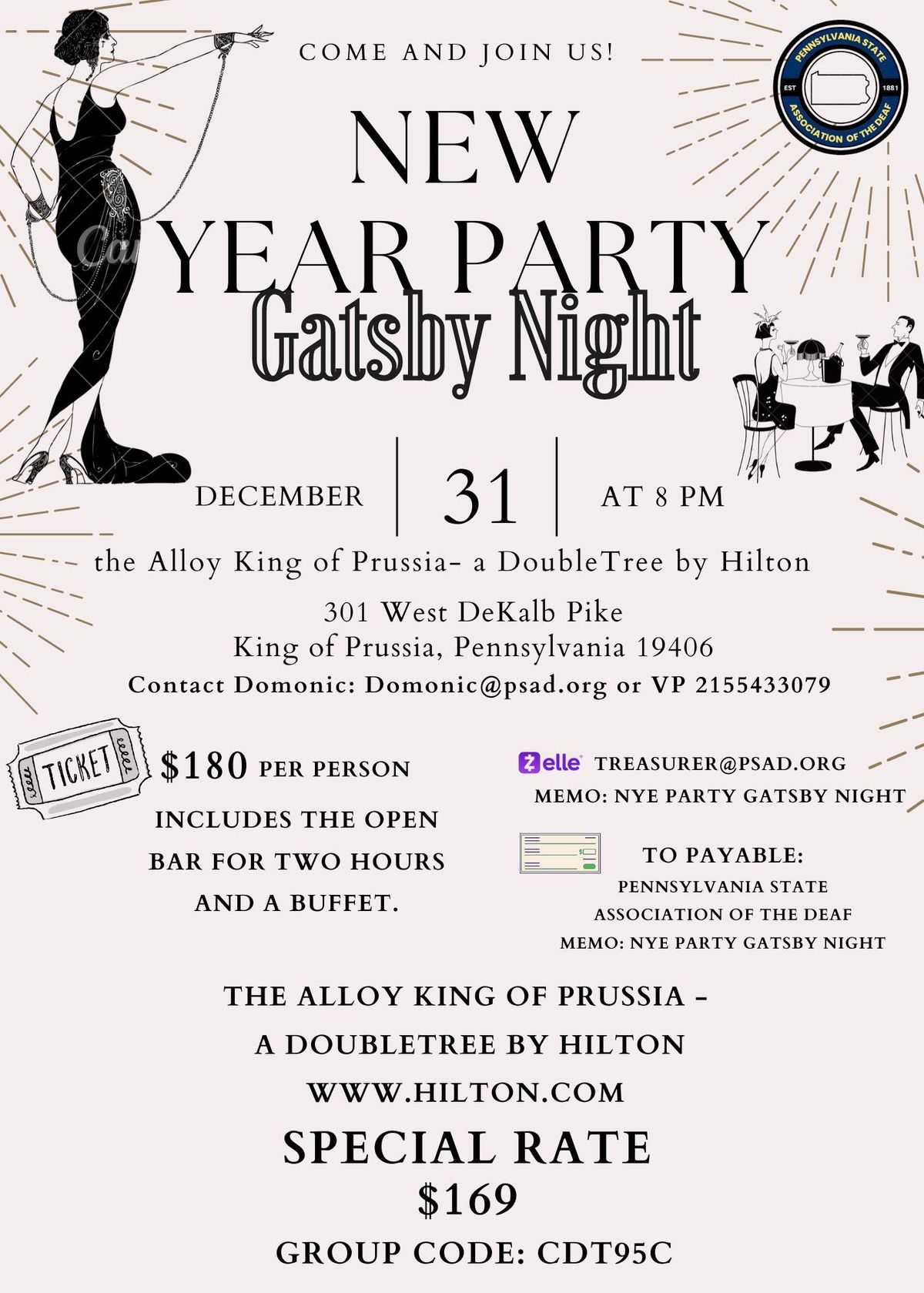 New Year Party: Gatsby Night