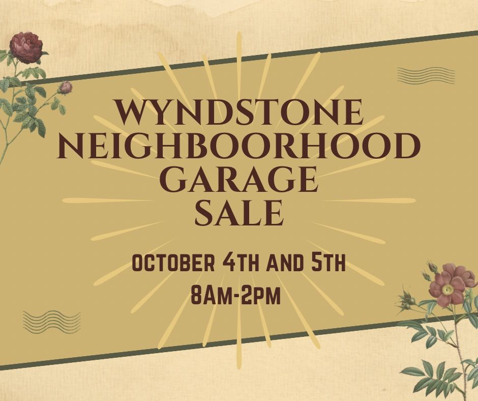 FALL NEIGHBORHOOD GARAGE SALE