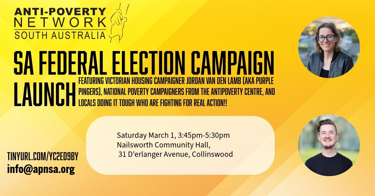 No One Left Behind: Federal Election Campaign Launch