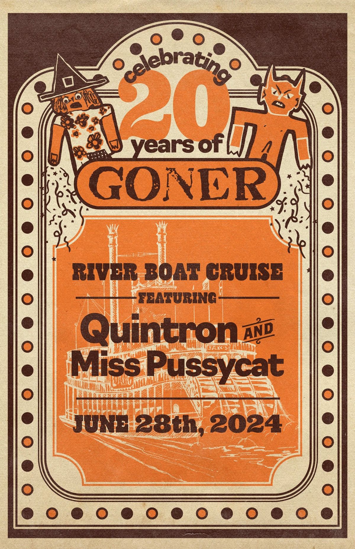 Riverboat Cruise featuring Quintron & Miss Pussycat - Celebrating 20 Years Of Goner Records Store