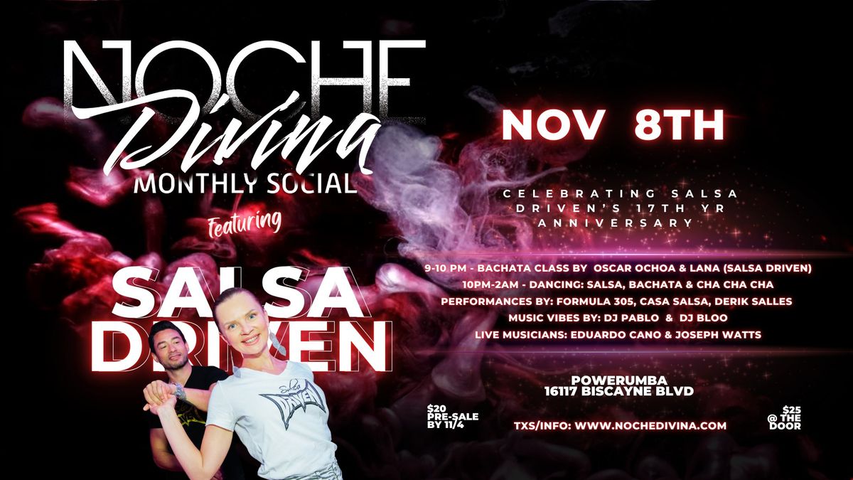 Noche Divina Salsa Bachata social - November edition