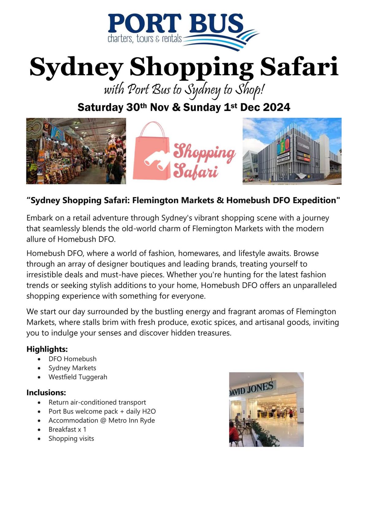 Sydney Shopping Safari