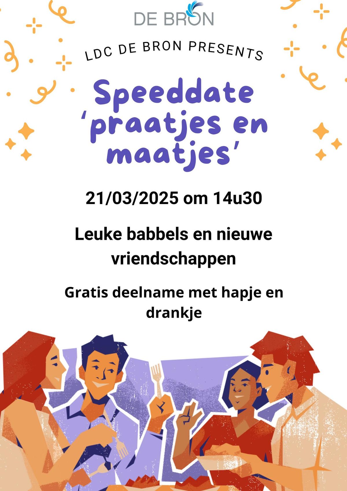 Speeddate 'Praatjes en maatjes'