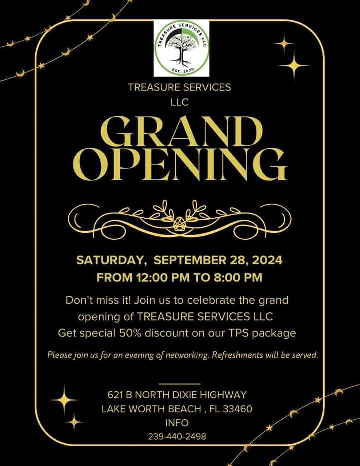 Grand Opening of Treasure Services