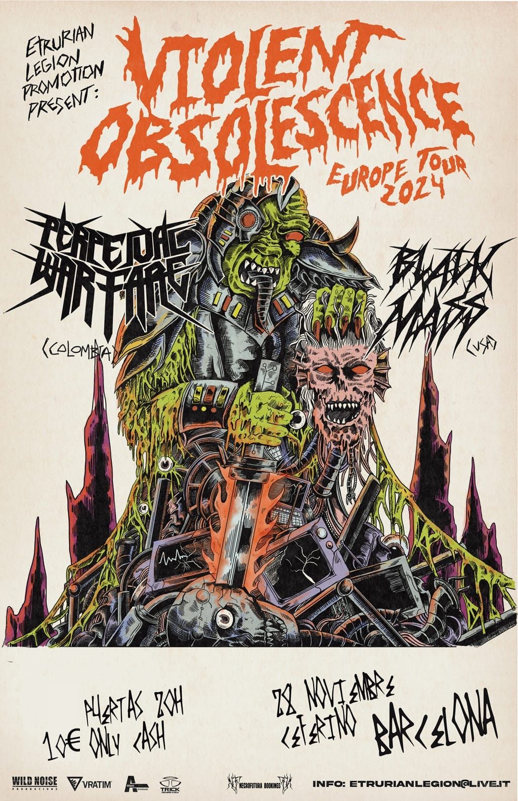 Perpetual Warfare (Thrash, Colombia), Black Mass (Thrash, USA) @Ceferino - Barcelona