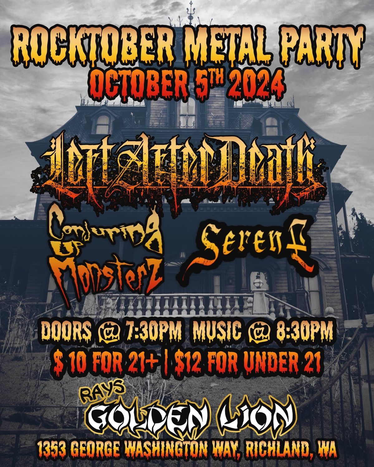 Rocktober Metal Party at Rays Golden Lion 