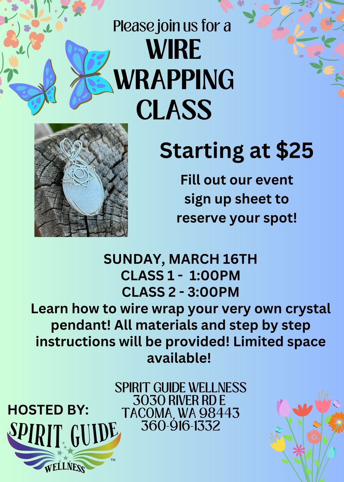 3\/16 WIRE WRAPPING CLASS - TACOMA WA