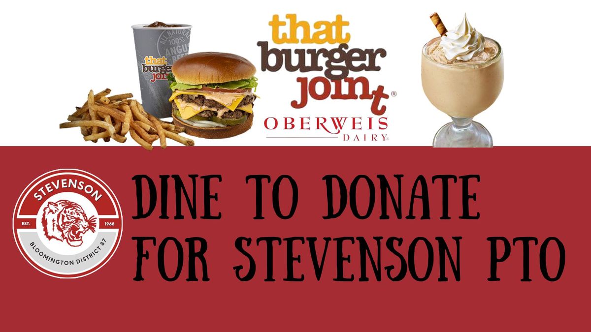 Dine to Donate at That Burger Joint & Oberweis