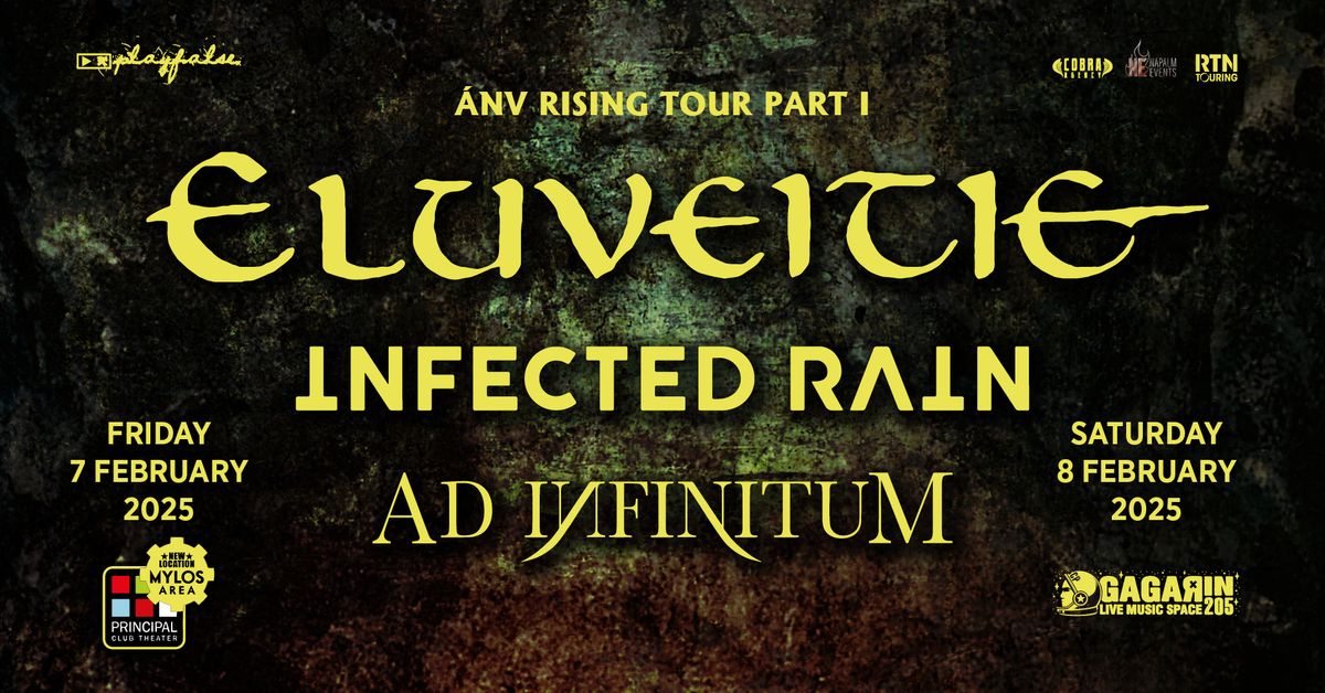 ELUVEITIE - INFECTED RAIN - AD INFINITUM live in Thessaloniki (Principal Club Theater @ Mylos Area)