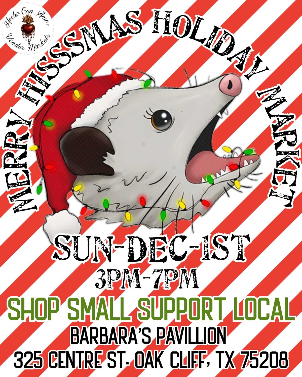 Merry Hiss-mas Sunday Funday Market