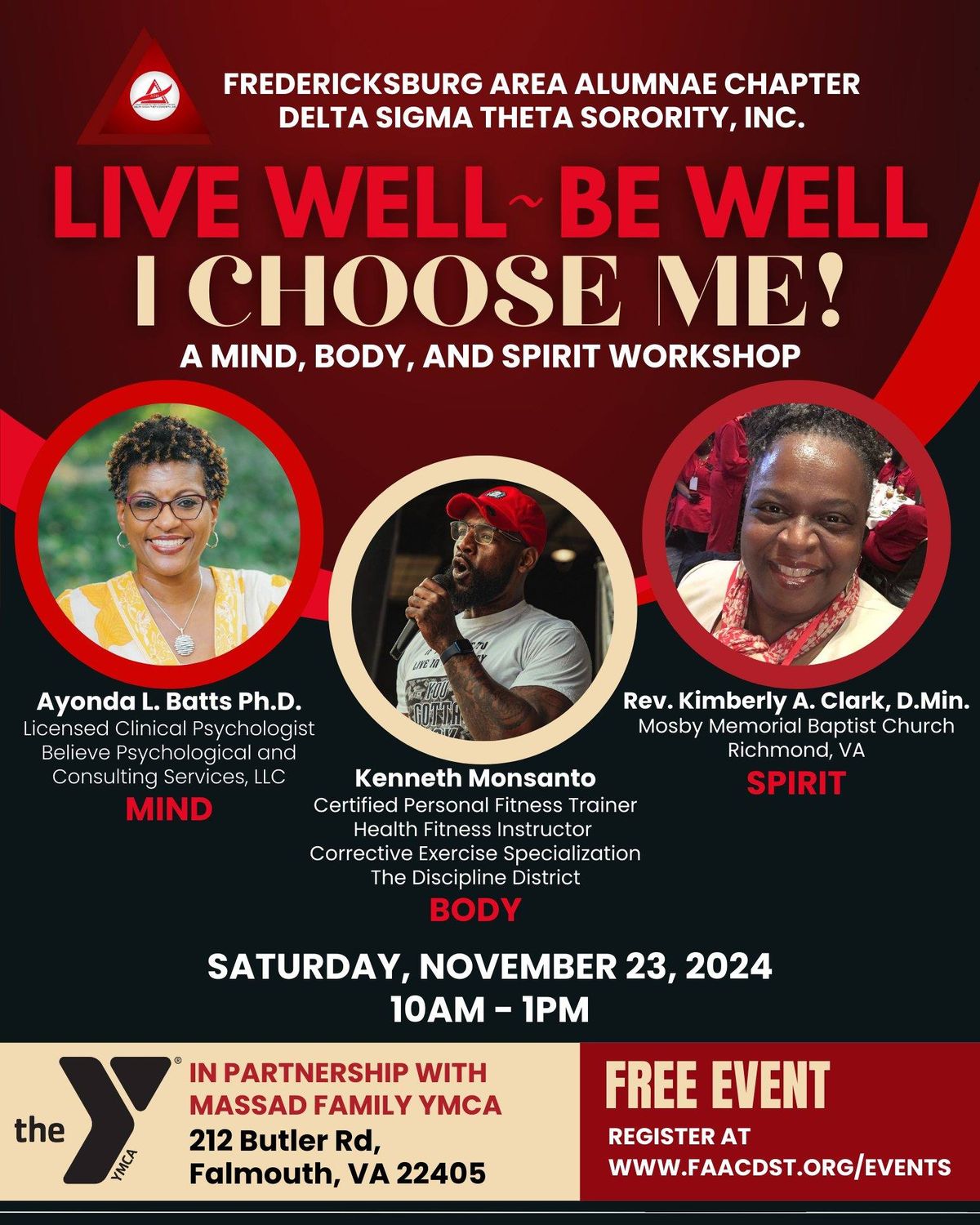 Live Well, Be Well- I Choose Me! A Mind, Body, and Spirit Workshop