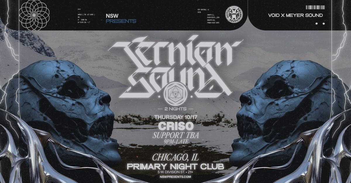 NSW Presents: Ternion Sound + Criso