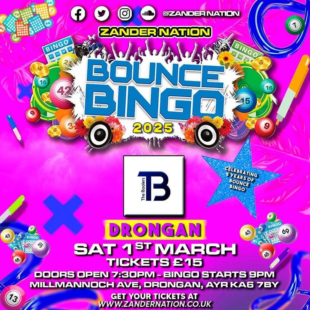 Zander Nation Bounce Bingo @ The Boolers