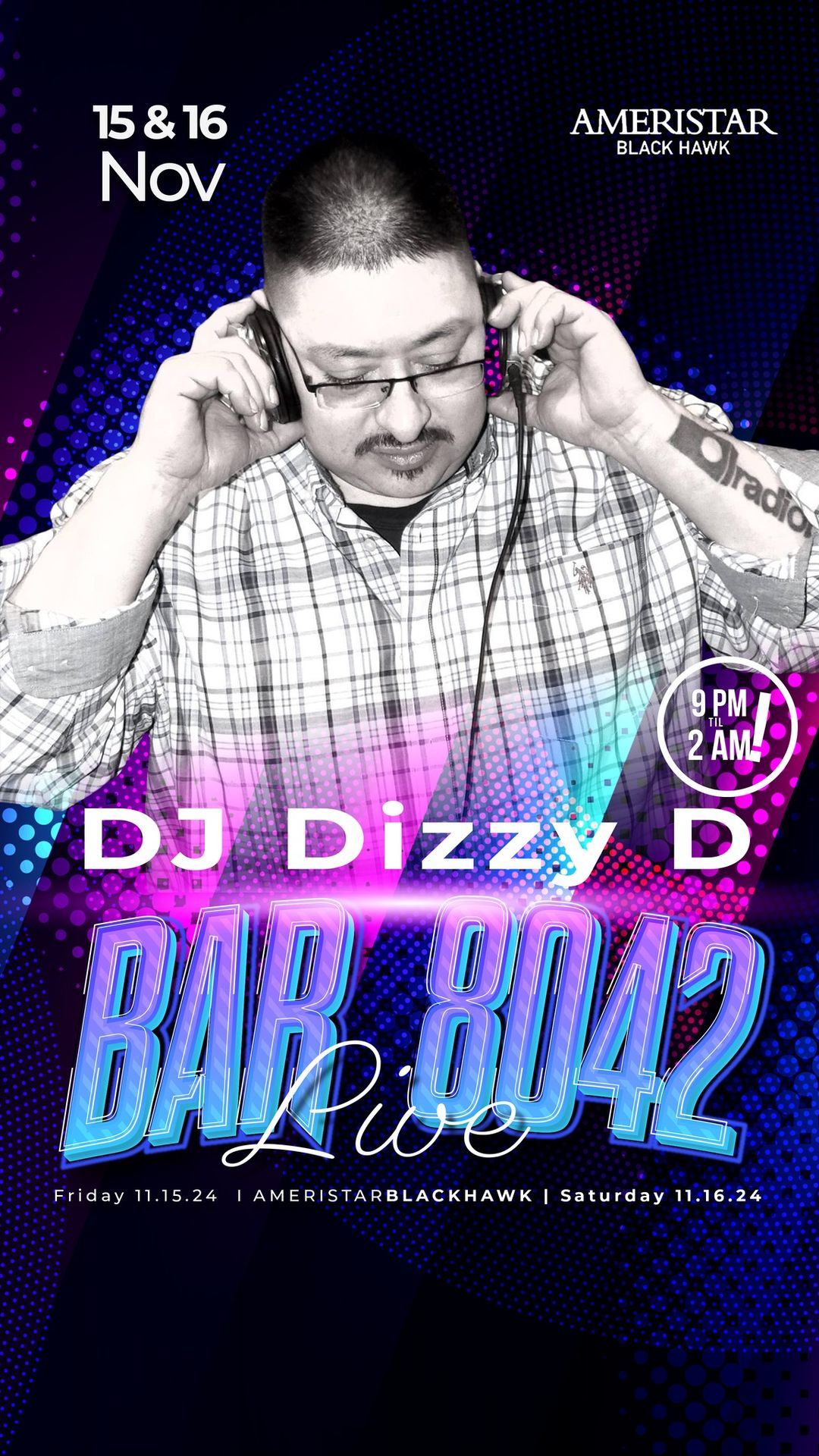 DJ Dizzy D @ Bar 8042 inside The Ameristar casino