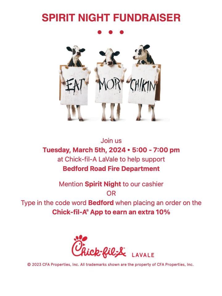 Chick-fil-A Spirit Night \u2728