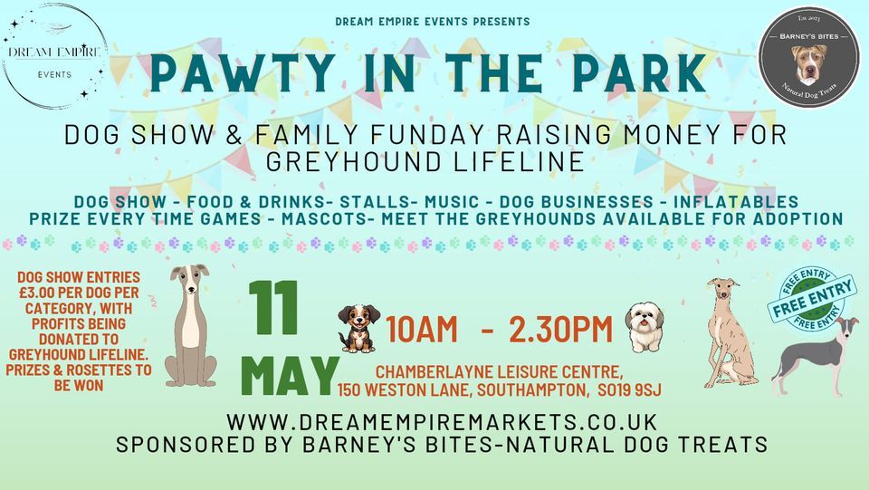 Paw-ty In The Park Southampton - Hosted by Dream Empire Events 